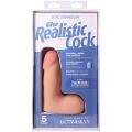 Маленький фаллоимитатор из киберкожи Doc Johnson The Realistic Cock ULTRASKYN - 5 Inch with Balls Vanilla
