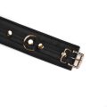 Наручники з ланцюжком Liebe Seele Black Organosilicon Wrist Cuff, екошкіра