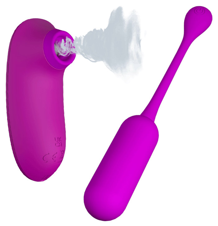 Комплект из виброяйца и вакуумного стимулятора Pretty Love CURUPIRA Multifunctional 2 in 1, BI-014872W