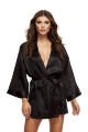 Атласный халат ALL SATIN ROBE BLACK, OS