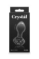 Стеклянная пробка NS Novelties CRYSTAL FLOWER BLACK