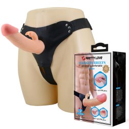 Універсальний страпон з порожнистим фалоімітатором Pretty Love Harness Briefs Strap on Mavis