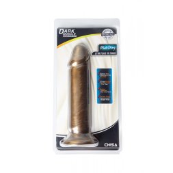 Фалоімітатор реалістичний гігантський Chisa Dark Muscle на присосці, золотий