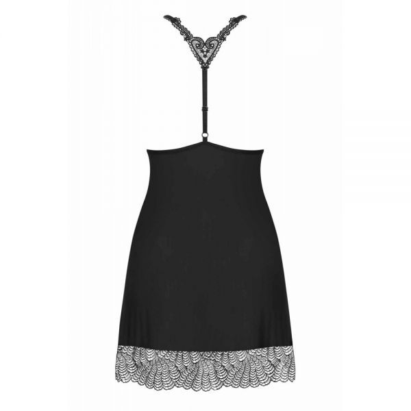 Cорочка Obsessive Chiccanta chemise &amp; thong black S/M