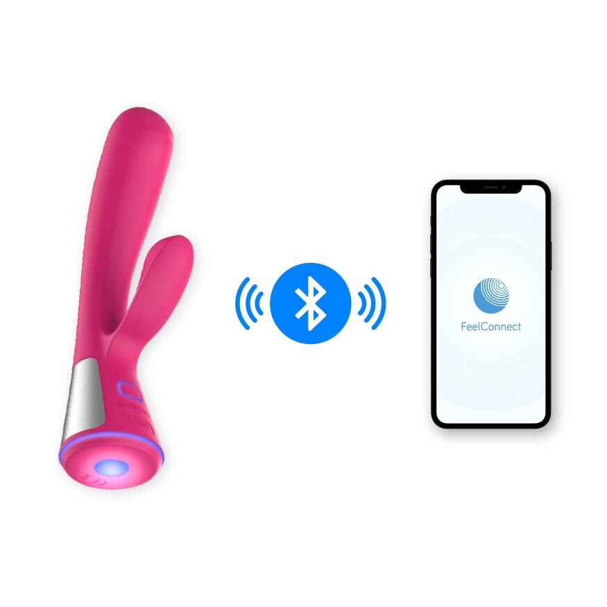 Вибратор-кролик Ohmibod Fuse KIIROO с интерактивным подключением, розовый