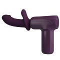 Вибромассажер пистолет PRETTY LOVE Dj Doctor Massage Gun фиолетовый, 13.6 х 3.9 см