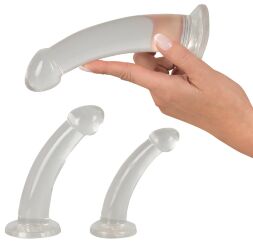 Набір із трьох прозорих анальних стимуляторів різного розміру Crystal Clear Anal Training Set