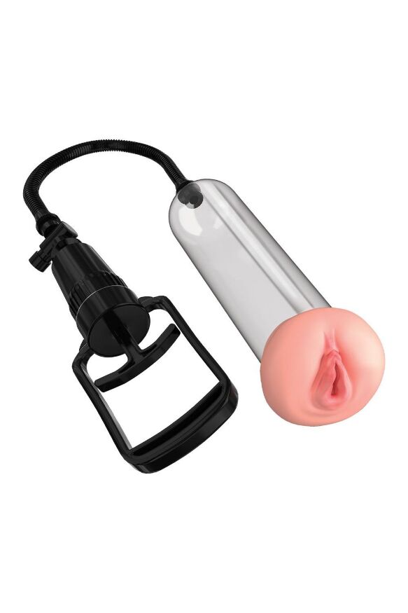 Помпа вакуумная Pipedream Pump Worx Beginner's Pussy прозрачная, 48.5 см