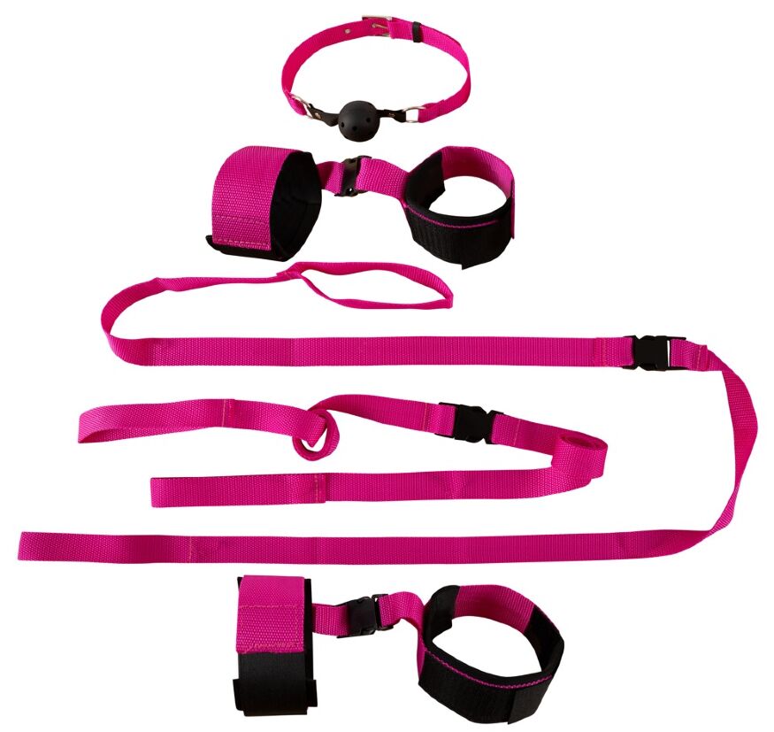 Набір БДСМ для фіксації на ліжку - Fetish Fantasy Series Pink Passion Bondage Kit