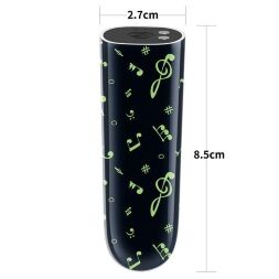 Вибропуля светящаяся в темноте Rechargeable Glow-in-the-dark Music Massager