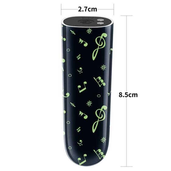 Вибропуля светящаяся в темноте Rechargeable Glow-in-the-dark Music Massager