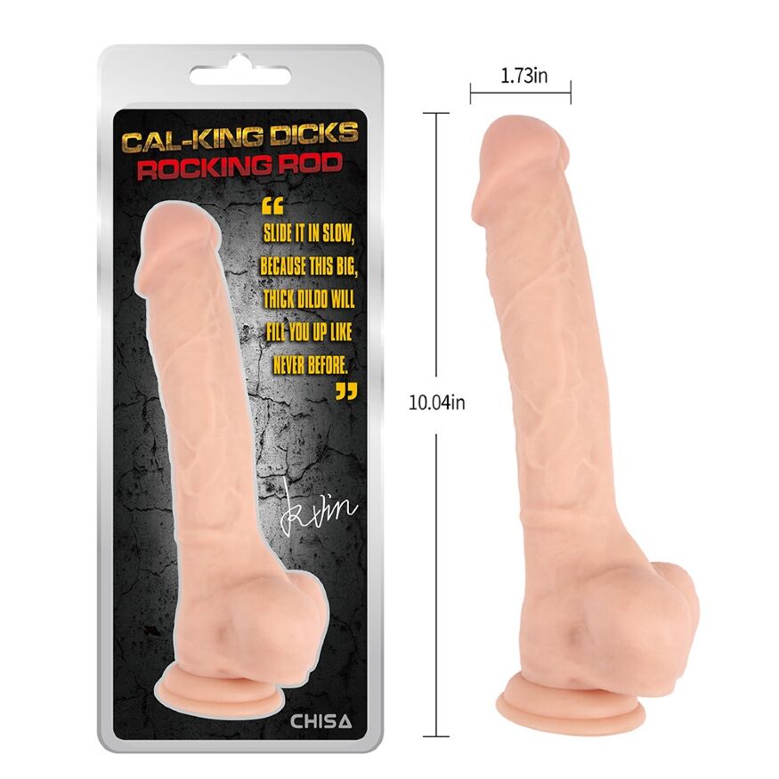 Фаллоимитатор реалистичный Chisa Cal-king Dicks Rocking Rod на присоске