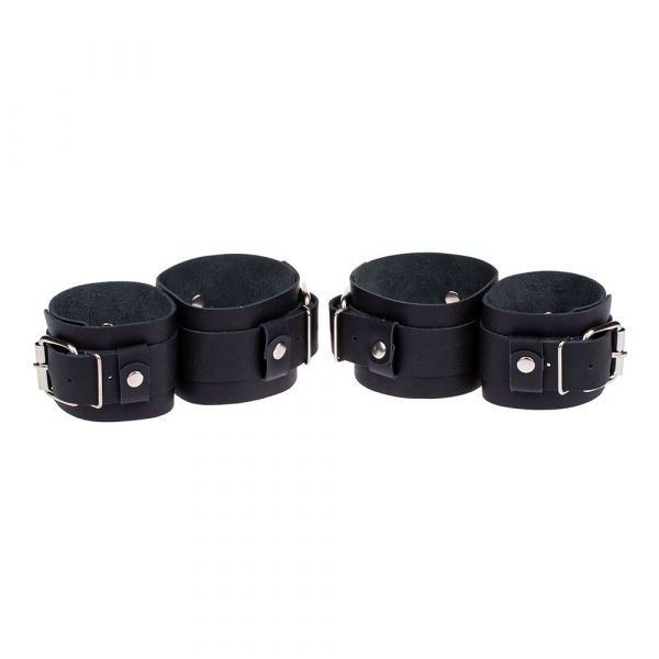 Фиксатор для запястий и лодыжек Fixation Me Ankle, Smooth Black