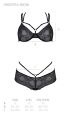 Комплект Passion DROSERA BIKINI black, S/M, бюстгальтер и трусики-кюлоты