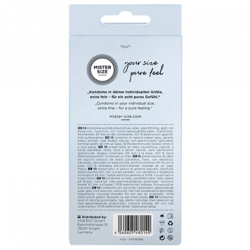 Презервативы Mister Size 60mm, 10 шт