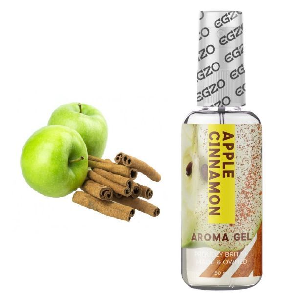 Съедобный гель-лубрикант EGZO AROMA GEL - Apple Cinnamon, 50 мл