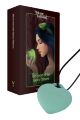 Мини-вибратор «Сердечко» FairyGasm PleasureStone green, 9 режимов, на шнурке