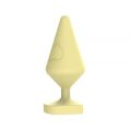 Анальный плаг CHISA Large Luv Heart Plug, Yellow