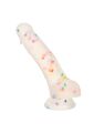 Фалоімітатор з рідкого силікону CalExotics Studs Dildo, різнокольоровий, 17,7 × 3,8 см