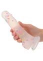 Фалоімітатор з рідкого силікону CalExotics Studs Dildo, різнокольоровий, 17,7 × 3,8 см