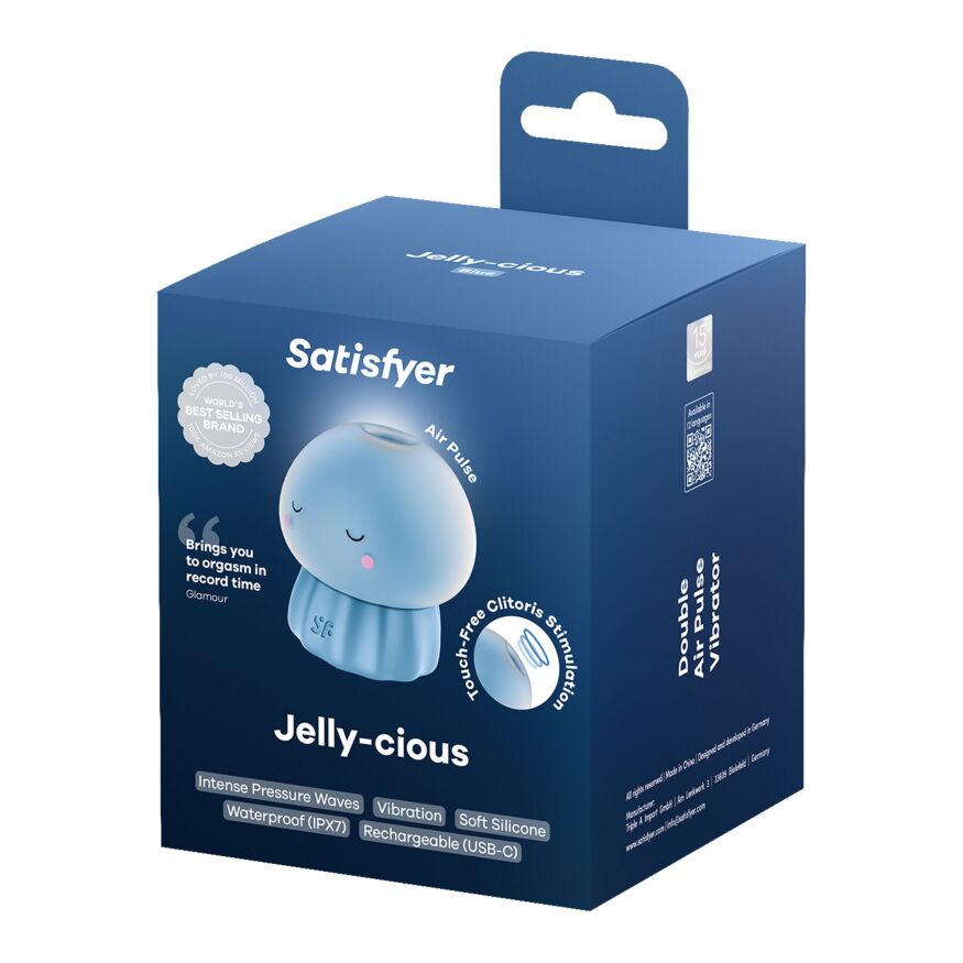 Вакуумный стимулятор Медуза Satisfyer Jelly-cious Blue