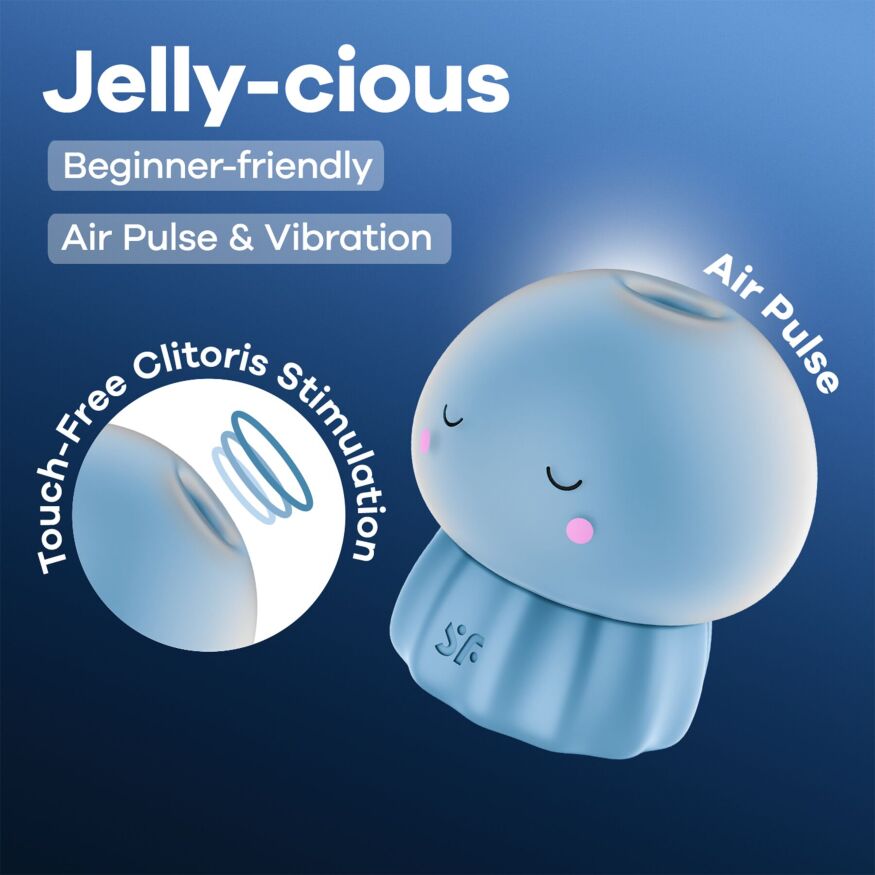 Вакуумный стимулятор Медуза Satisfyer Jelly-cious Blue