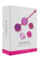 Вагинальные шарики Liebe Kewos  -  Cerise/Candy Violet, 5 шариков в комплекте, 15, 25, 35, 45 и 55 г