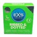 Стимулюючі презервативи EXS Ribbed &amp; Dotted «Ребристі та точкові» (ціна за пачку, 3 шт.)