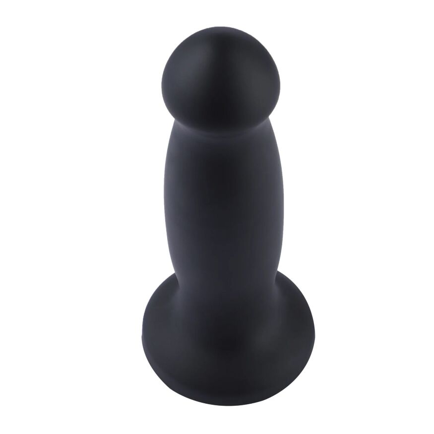 Силиконовый дилдо для секс-машин Hismith 7.2" Black Silicone Anal Dildo, система KlicLok