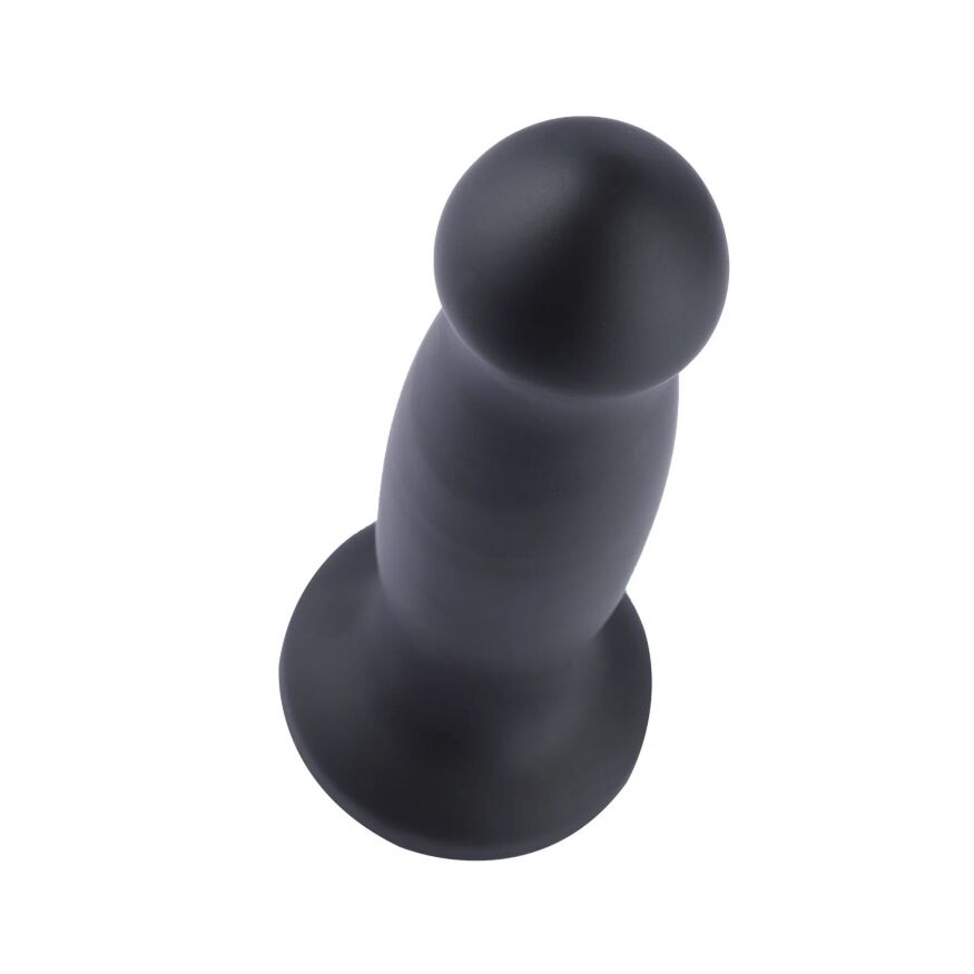 Силиконовый дилдо для секс-машин Hismith 7.2" Black Silicone Anal Dildo, система KlicLok
