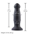 Силиконовый дилдо для секс-машин Hismith 7.2" Black Silicone Anal Dildo, система KlicLok