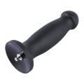 Силиконовый дилдо для секс-машин Hismith 7.2" Black Silicone Anal Dildo, система KlicLok