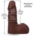 Небольшой фаллоимитатор Doc Johnson The Realistic Cock ULTRASKYN - 5 Inch with Balls Chocolate