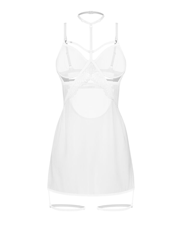 Бэби-долл Obsessive Arrowel White chemise S/M