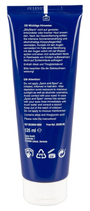Крем для депіляції - BlitzBlank Depilation Cream, 125 мл