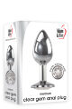 Анальная пробка с камнем A&amp;E CLEAR GEM ANAL PLUG MEDIUM