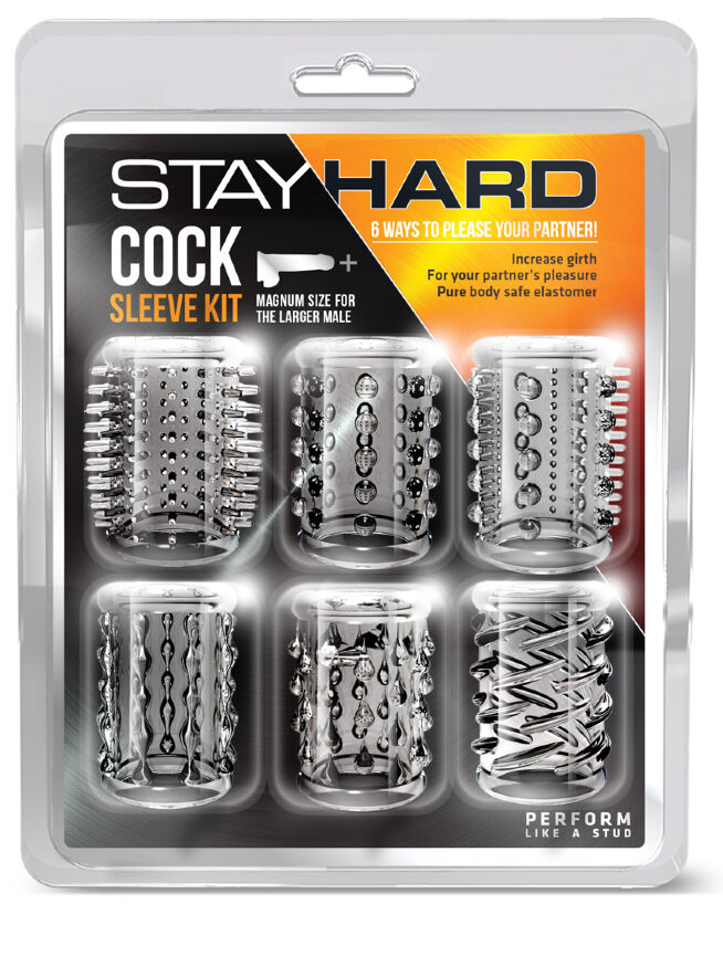 Набор насадок STAY HARD COCK SLEEVE KIT CLEAR