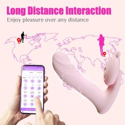Вибратор смарт многофункциональный - Silicone vibrator, 6 frequenciesFinger function, Heating + APP