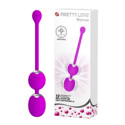 Вагинальные шарики с вибрацией PRETTY LOVE фиолетовые, 20.5 х 9 х 3.4 см