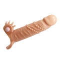 Закрита вібро-насадка на пеніс з петлею для мошонки - Pretty Love Connor Vibrating Penis Sleeve Flesh