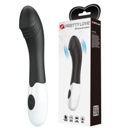 Вибратор для точки G Pretty Love Elemental Vibrator черный, 19 х 3.2 см