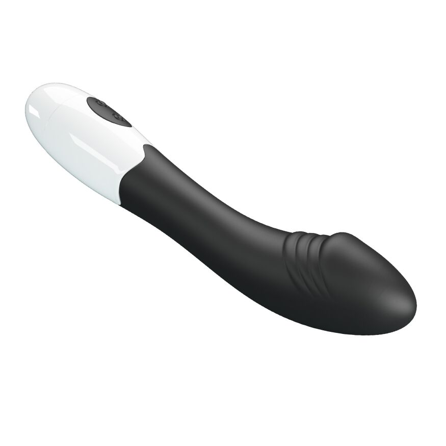 Вібратор для точки G Pretty Love Elemental Vibrator чорний, 19 х 3.2 см
