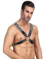 Портупея чоловіча Star Night зі штучної шкіри, чорна, One Size