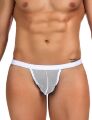 Стринги мужские Star Night в сеточку, белые, XS-M
