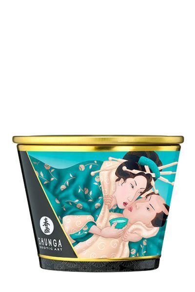 Свічка для масажу Shunga Massage Candle Island Blossoms із квітковим ароматом, 170 мл