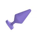 Анальный плаг CHISA Large Luv Heart Plug, Purple