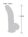 Реалистичный фаллоимитатор с присоской Medical Silicone Dildo L 20mm