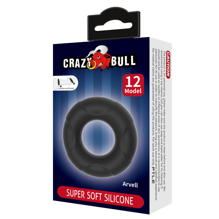 Эрекционное кольцо Crazy Bull №12 - Arvel super soft silicone, BI-210350