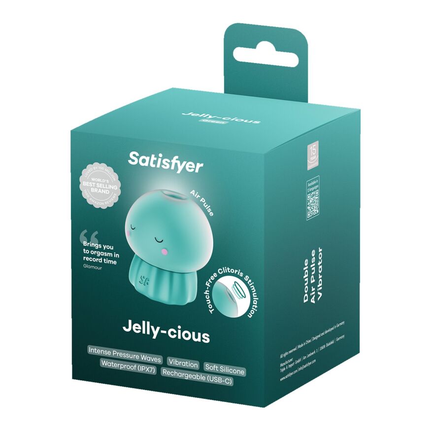Вакуумный стимулятор Медуза Satisfyer Jelly-cious Green