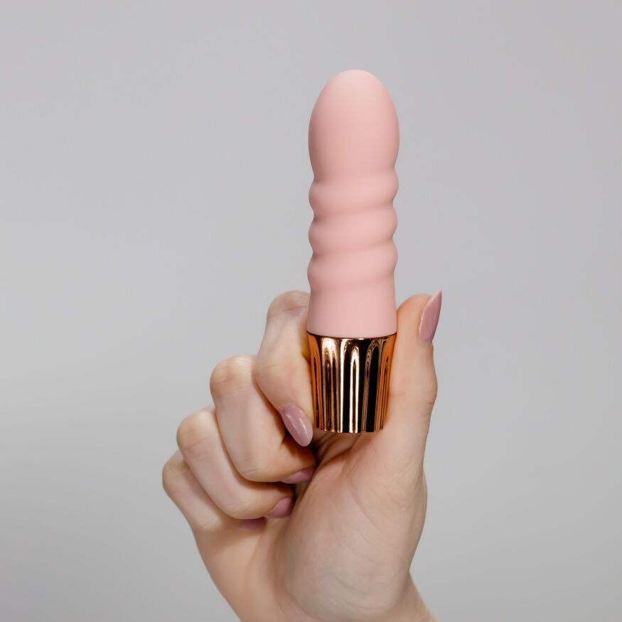 Мини-вибратор CRUSHIOUS Mellow Bubbles, розовый, 11 х 2,8 см